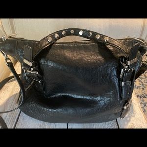 Michael Kors black Leather crossbody bag
